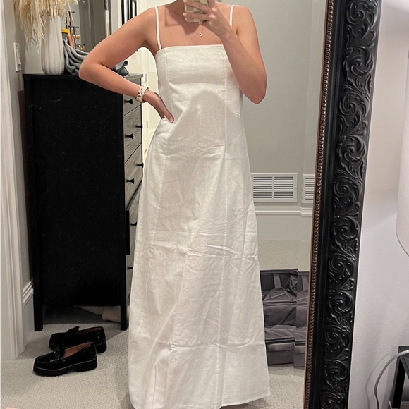 Abercrombie & Fitch White Linen Blend Maxi - Picture 6 of 6